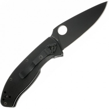 Нож складной SPYDERCO Tenacious G-10 Black, клинок черный